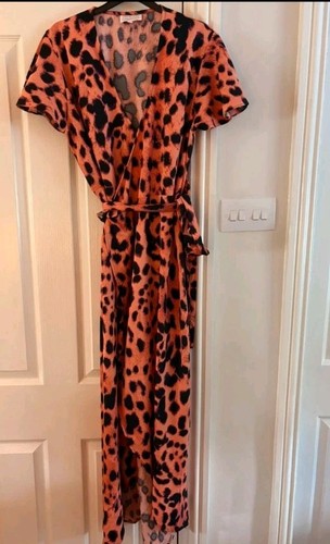 Dancing leopard orange black - leopard, orange/black