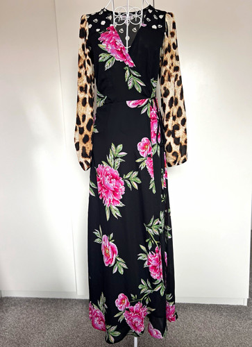 Dancing leopard black floral - dancing,