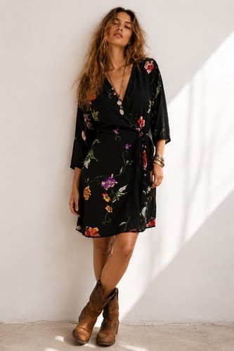 Dancing leopard black floral - dancing,