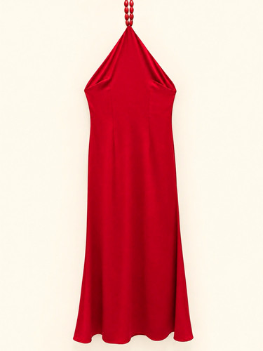 Dancing leopard red maxi dress - maxi,