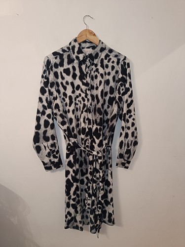 Dancing leopard black white - black,