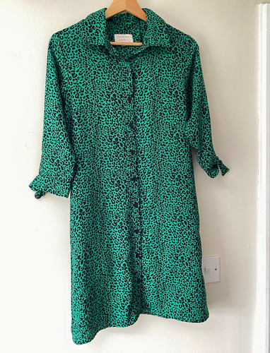 Dancing leopard green black - leopard, green/black