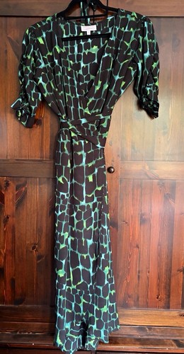 Dancing leopard wrap midi - leopard,