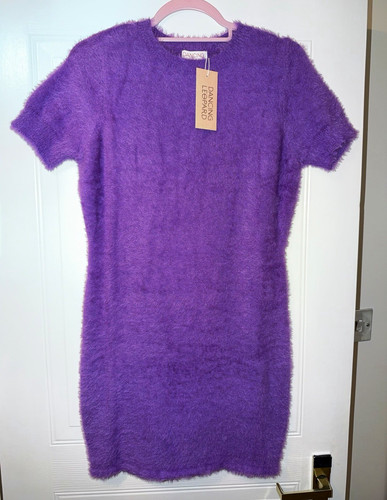Dancing leopard purple - purple, fuzzy
